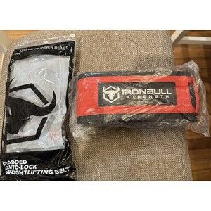 New Ironbull Strength Weightlifting Red/Black Belt Small